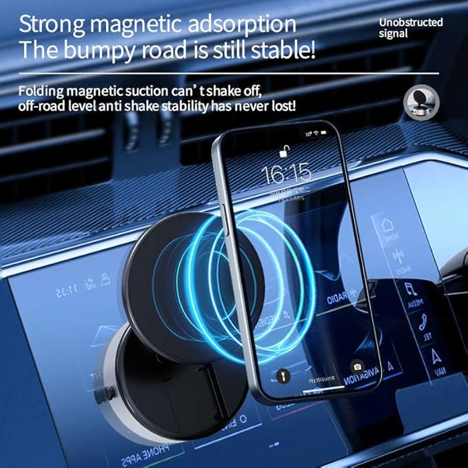Magnetic Phone Holder for Car, 360° Rotatable Phone Holder